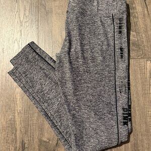 Gray PINK Logo Leggings